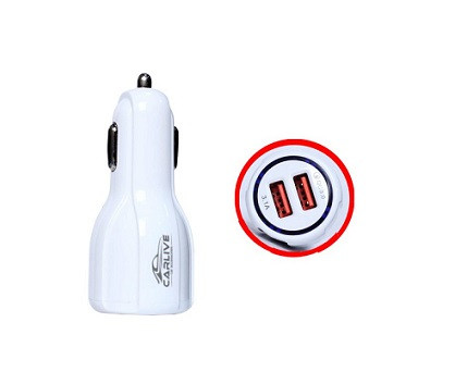Автомобильное зарядное устройство 2USB MR681 5V/6A Quick Charge 3.0 (White) без упаковки