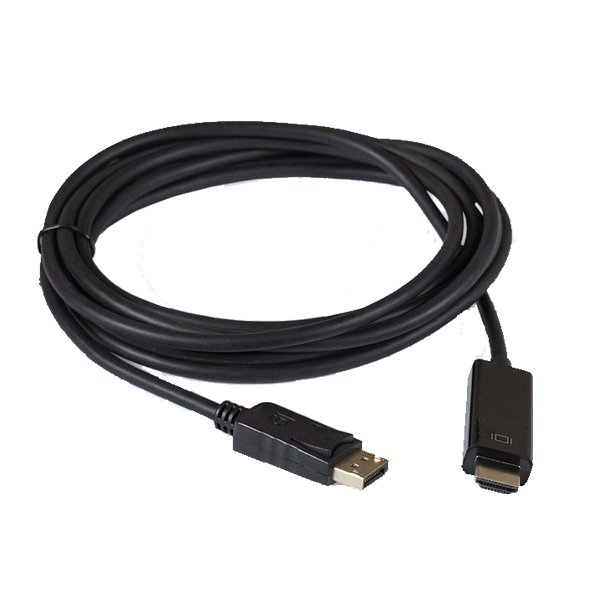 Кабель DisplayPort (M) - HDMI (M) ExeGate EX-CC-DP-HDMI-1.5 (20M/19M, 1,5м, экран)