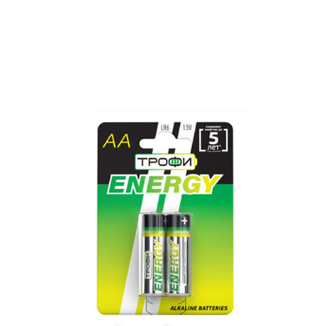 Батарейки ТРОФИ ENERGY LR6, BL2