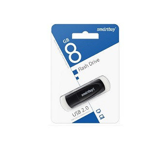 USB 2.0 накопитель SMARTBUY 8GB Scout, чёрный