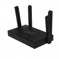 Роутер WiFi CUDY WR3000E, Wi-Fi 6, AX3000, 2.4/5ГГц, 4 LAN, черный
