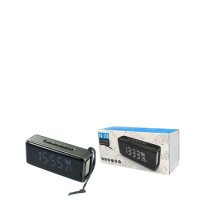 Портативная колонка BLUETOOTH TG-174, BT, USB/TF/FM Black, Display, Часы