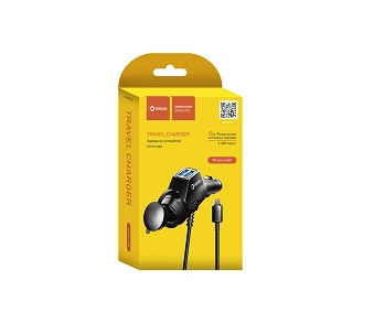 Автомобильное зарядное устройство DRM-SM01 2USB 2.4A (microUSB, 1.2M) черный