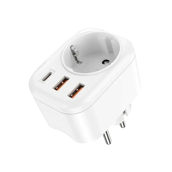 Многофункциональный сетевой фильтр NS3 3USB+1 розетка (QC3.0+PD20W) 38W white