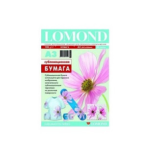 Фотобумага сублимационная для струйной печати 100гр, А3  (29.7х420), 50л, LOMOND (809315)