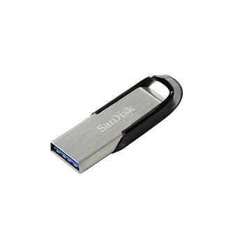 USB 3.0  накопитель SANDISK 128GB Ultra Flair, корпус металл/чёрный