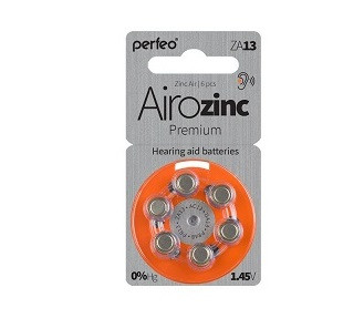 Батарейки PERFEO ZA13/6BL Airozinc Premium (PF ZA13/6BL)