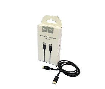 Кабель TYPE-C - 8 pin, HOCO X23, PD, 1.0м, силикон, 3.0A, цвет: черный