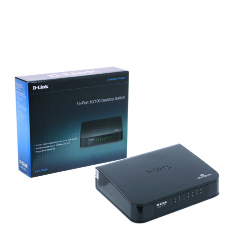Коммутатор D-LINK DES-1016A/E1B 16x100Mb неуправляемый