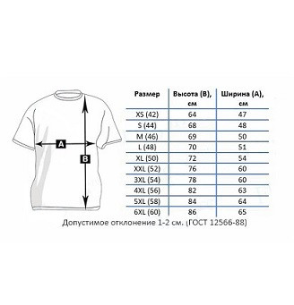 Футболка для сублимации EVOLUTION, футбитекс, размеры 22 до 56 р.