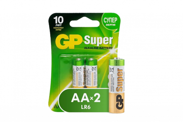 Батарейки GP LR6 BL2 SUPER