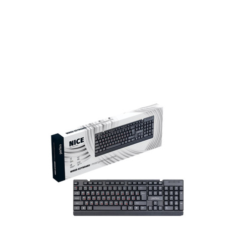 Клавиатура проводная PERFEO, NICE Multimedia, USB, чёрный