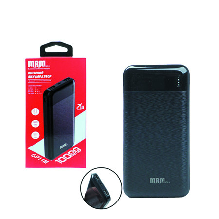 Портативное зарядное устройство POWER BANK MRM GP11M Minimalist 10000mAh Type-C/Micro/LED Display