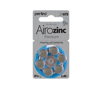 Батарейки PERFEO ZA675/6BL Airozinc Premium