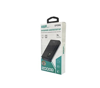 Портативное зарядное устройство POWER BANK MRM GP20Q 20000mAh PD20W/QC3.0/Fast 22.5W/LED Display