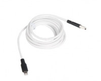 Кабель USB - 8 pin HOCO X21, 1.0м, 2.0A, цвет: белый, чёрная вставка