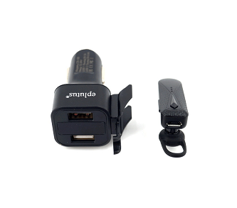 Блок питания автомобильный 2 USB + Bluetooth гарнитура, Led дисплей, 3,4A