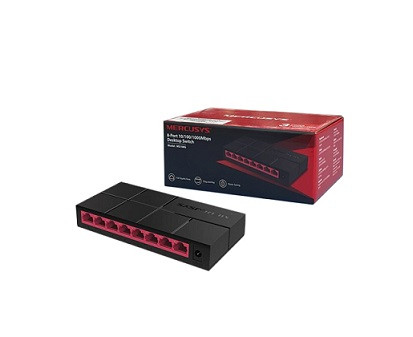 Коммутатор MERCUSYS MS108G, 8-портовый, неуправляемый, 10/100/1000 Мбит/с