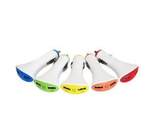 Блок питания автомобильный 2 USB 1308 Smailing 2A=2A