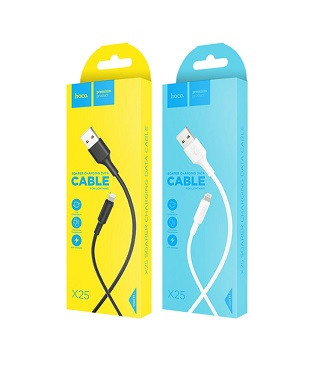 Кабель USB - 8 pin HOCO X25 Soarer, 1.0м, 2.0A, цвет: белый