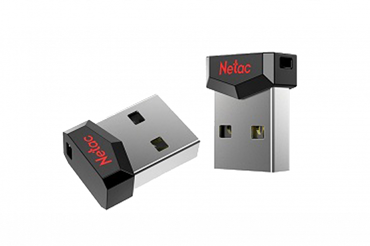 USB 2.0 накопитель NETAC 4GB UM81 Ultra чёрный металл