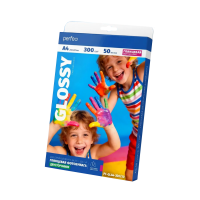 Фотобумага глянцевая двухсторонняя 300гр, А4  (21х29.7), 50л. PERFEO