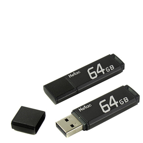 USB 2.0 накопитель NETAC 64GB U351 чёрный