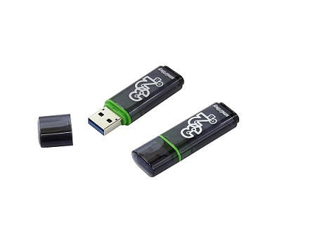 USB 3.0  накопитель SMARTBUY 32GB Glossy series Black (SB32GBGS-DG)