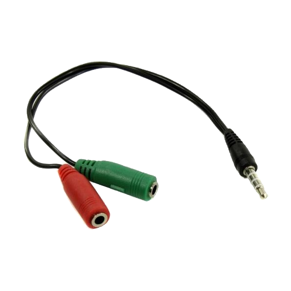 Кабель аудио EXEGATE EX284944RUS EX-CCA-417-0.2 (3.5мм Jack M 4pin/3.5мм Jack F Stereo+ 3.5мм Jack)