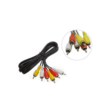 Кабель 3xRCA - 3xRCA SMARTBUY, KA518, 1.8м, круглый, силикон, цвет: черный