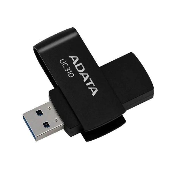 USB 3.2 накопитель ADATA 64GB UC310 Gen 1, R/W 100/30, черный