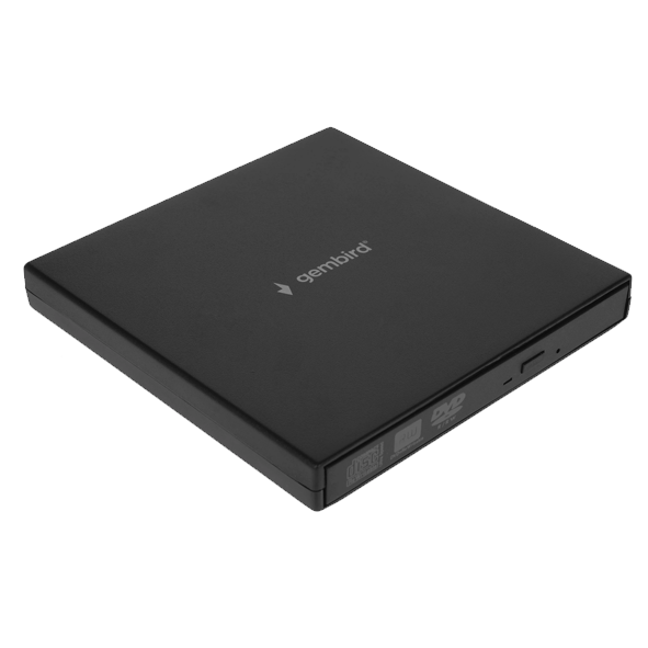 Привод внешний CD/DVD привод USB 2.0 Gembird DVD-USB-02 пластик, черный