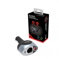 Автомобильное зарядное устройство RITMIX RM-12XQPD c USB-C и QC 3.0. 1 гнездо автоприкуривателя 12В, 2 порта USB (QC 3.0 (5-20В, до 3А), USB-C), повор. основ.