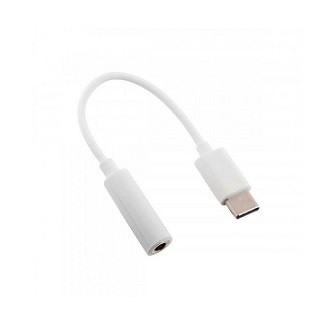 Переходник TYPE-C - Jack 3,5mm (f) MRM-Power M40, 15 см, круглый, силикон, цвет: белый