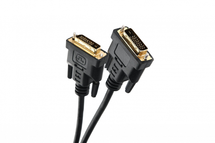 Кабель для мониторов PERFEO DVI-D(M)-DVI-D(M) длина 2 метра, черный