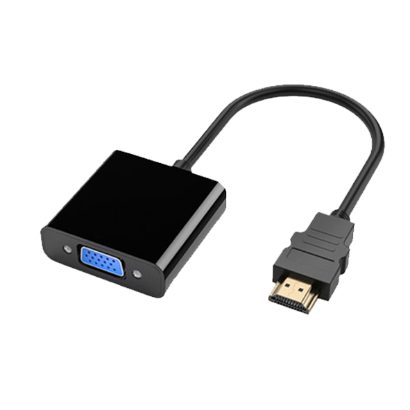 Переходник HDMI(m) - VGA(f) H179, 20 см, цвет: черный