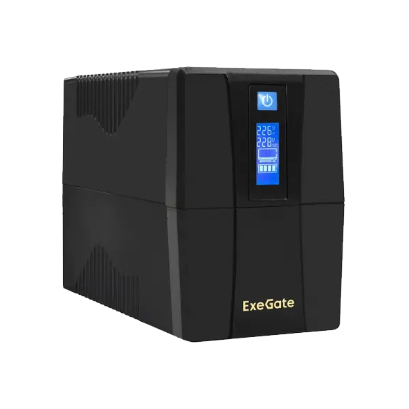 ИБП EXEGATE EX292792RUS Power Smart ULB-1000.LCD.AVR.2SH.RJ.USB 1000VA/550W, LCD, AVR, 2*Schuko,RJ45