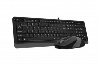 Комплект клавиатура+мышь A4 Fstyler F1010 USB Multimedia черный-серый