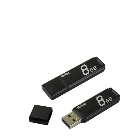 USB 2.0 накопитель NETAC 8GB U351 черный