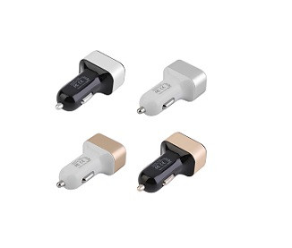 Блок питания автомобильный 2 USB DREAM 2 A  BC01, цветные