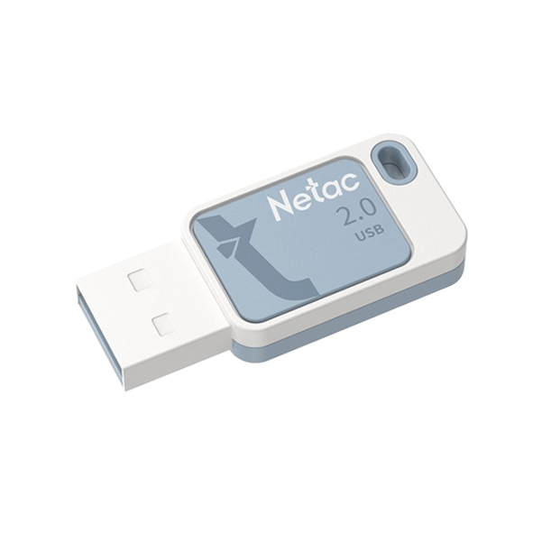 USB 2.0 накопитель NETAC 8GB UA31, синий/белый