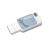 USB 2.0 накопитель NETAC 8GB UA31, синий/белый