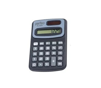 Калькулятор PERFEO карманный PF_Е1227, 8-разр., черный
