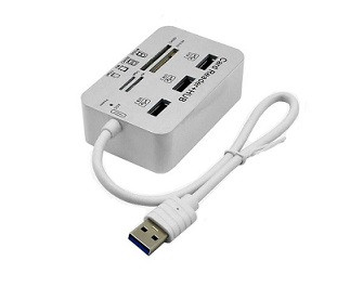 USB-хаб картридер 7в1 USB 3.0/3.1 MS DUO, SD, M2, T-Flash, GBPS