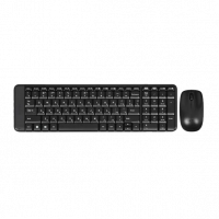 Беспроводной комплект клавиатура + мышь LOGITECH MK220 клав:черный мышь:черный
