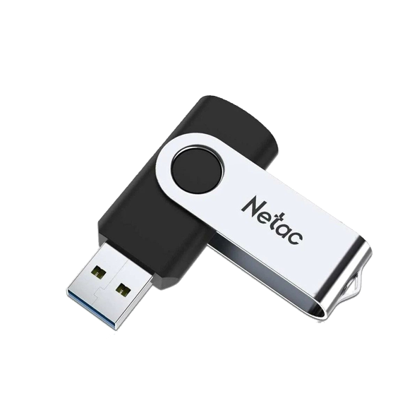 USB 2.0 накопитель NETAC 32GB U505 чёрный/серебро