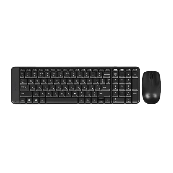 Беспроводной комплект клавиатура + мышь LOGITECH MK220 клав:черный мышь:черный