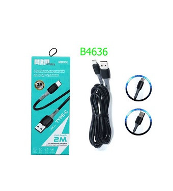 Кабель USB для TYPE-C, MRM, MR93t, 2 м (Black)