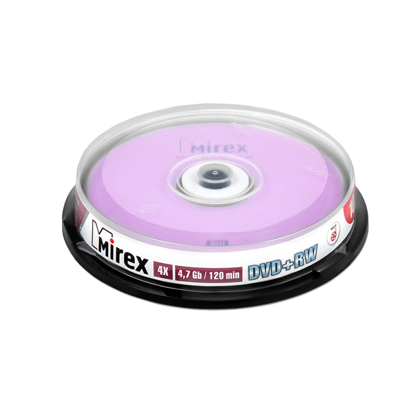 DVD±RW MIREX 4X 4,7GB Cake box 10