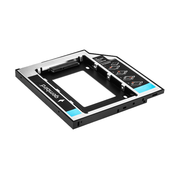 Адаптер для HDD HDD GEMBIRD Gembird MF-95-01 для 2.5-дюймового накопителя в отсек 5.25 дюйма, 9,5 мм